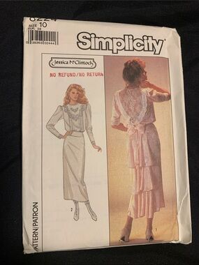 Simplicity Jessica McClintock Lace-Back Tiered Dress Pattern